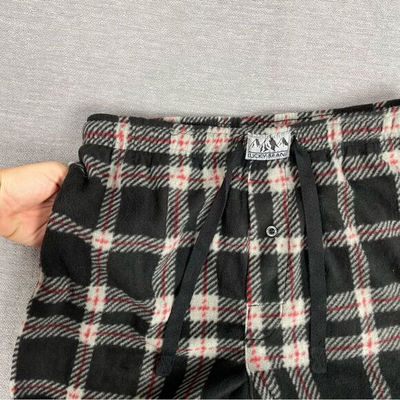 Lucky Brand Fleece Plaid Pajama Pants Men’s Size Small - Picture 8 of 12